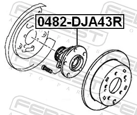 Do koszyka Piasta tylna Mitsubishi Galant IX DJ, DM