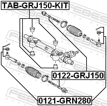 Do koszyka Drążek kierowniczy Toyota Land Cruiser PRADO J150