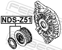 Koło pasowe alternatora Nissan Navara NP300 III ulec poprawie (D40) (2004 - 2015) cena, od 48,12 USD