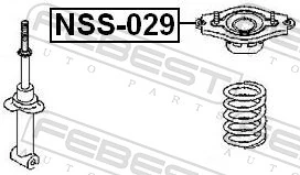  Poduszka amortyzatora tylnego Nissan Primera 