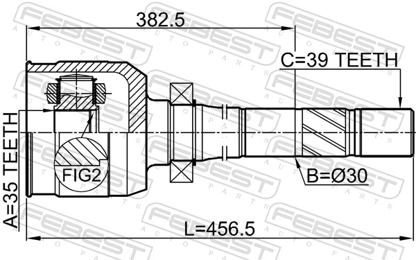 Przegub homokinetyczny wewnętrzny przedni prawy Renault Vel Satis hatchback (BJ0) (2002 - 2009) cena, od 45,59 USD