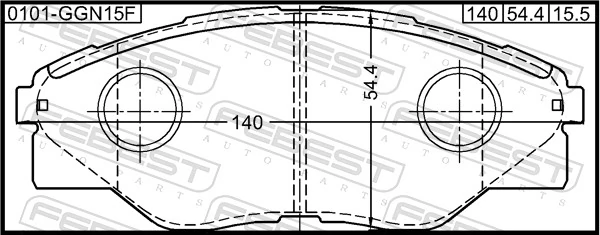 044650K290 Toyota Klocki hamulcowe przednie tarczowe