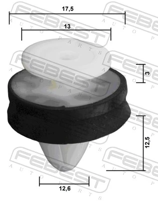 0051984545 Fiat/Alfa/Lancia Spinka mocowania okładzin drzwi