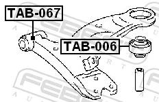 Silentblock przedniego wahacza dolnego Toyota 4865420170 cena, od 5,71 USD