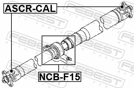 Łożysko podwieszane wału Cardana do Nissan JUKE JPN F15