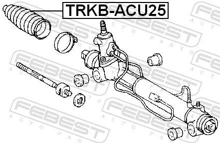 Osłona mechanizmu kierowniczego (maglownicy) do Toyota Highlander I ACU2, MCU2