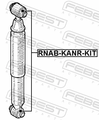 Silentblock amortyzatora tylnego do Renault Kangoo II KW0, KW1
