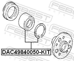 Lożysko piasty tylnej Lexus GS sedana (JZS160) (1997 - 2005) cena, od 34,55 USD