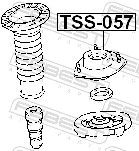 Poduszka amortyzatora przedniego Toyota Avensis Verso minivan (LCM) (2001 - 2009) cena, od 30,18 USD