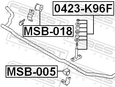 Łącznik stabilizatora przedniego do Mitsubishi Montero SPORT K8, K9