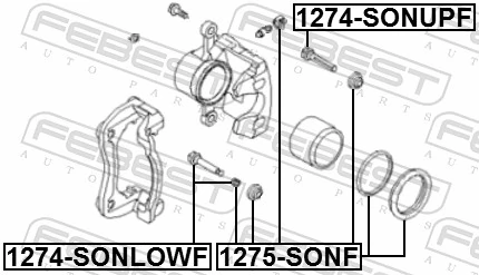 01463TX4A00 Honda Zestaw naprawczy zacisku hamulcowego przedniego