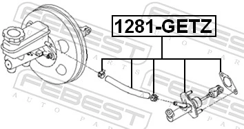 Cylinder sprzęgła główny do Hyundai Getz  