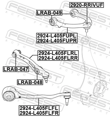 Wahacz zawieszenia przedniego dolny lewy Land Rover Range Rover IV SUV (L405) (2012 - 2021) cena, od 132,01 USD