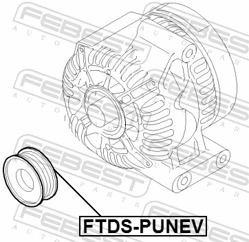 Do koszyka Koło pasowe alternatora Fiat 500  312
