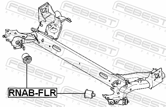 Silentblock tylnej belki Renault Fluence sedana (L3) (2010 - 2026) cena, od 18,43 USD