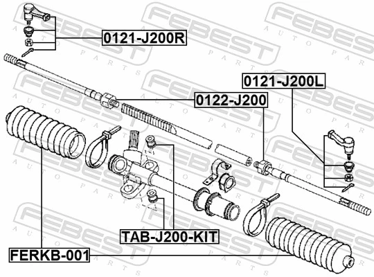 Do koszyka Drążek kierowniczy Daihatsu Terios II J2