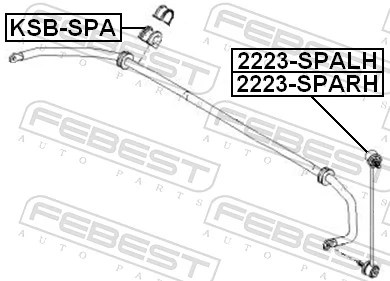Tuleja stabilizatora przedniego KIA Shuma II hatchback (FB) (2001 - 2004) cena, od 3,62 USD
