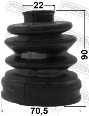1215CM10R Febest Osłona przegubu homokinetycznego półosi przedniej wewnętrzna