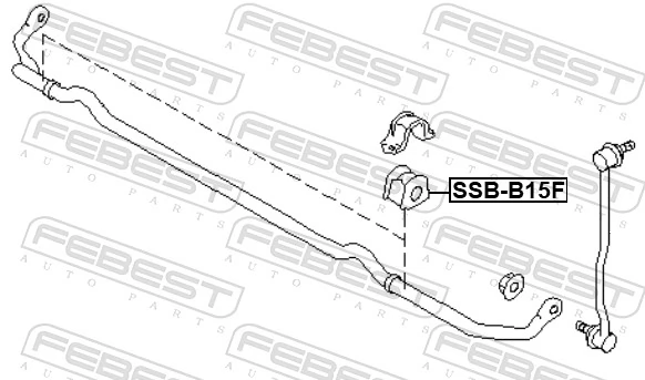 Do koszyka Tuleja stabilizatora przedniego Subaru Outback V B15, BS
