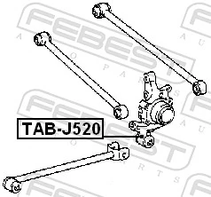 TABJ520 Febest Silentblock czopu tylnego