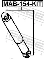 Silentblock amortyzatora tylnego do Mitsubishi Pajero SPORT II KH