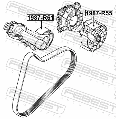 Rolka napinacza paska napędowego do Mini COUNTRYMAN  R60