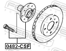Piasta przednia Mitsubishi Lancer IX kombi (CSW) (2003 - 2008) cena, od 27,48 USD