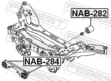 NAB282 Febest Silentblock tylnej belki