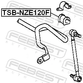 TSBNZE120F Febest Tuleja stabilizatora przedniego