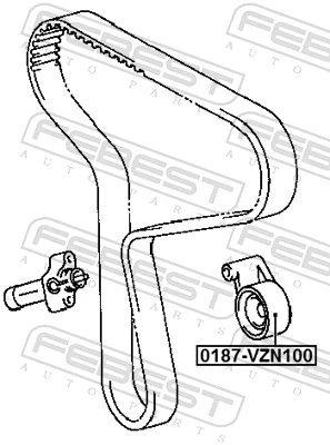 Rolka napinacza paska rozrządu do Toyota 4 Runner  N130