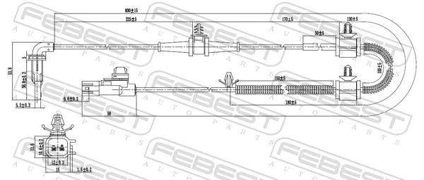  Czujnik ABS przedni Opel Astra 