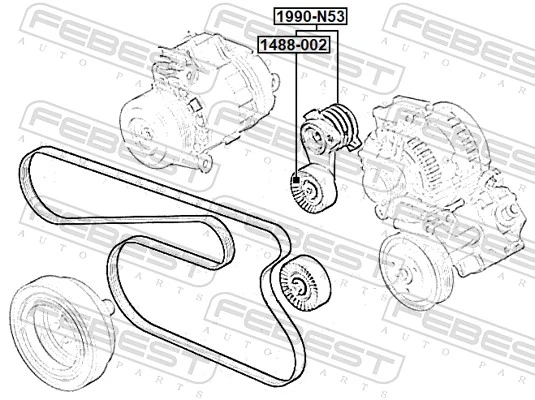 Napinacz paska napędowego do BMW 5  E61