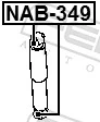 Silentblock amortyzatora tylnego do Nissan Pathfinder  R51M