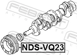 Koło pasowe wału korbowego do Nissan Teana  J31
