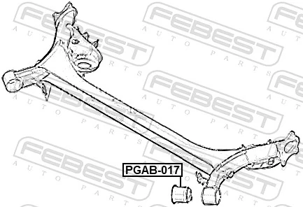  Silentblock tylnej belki Peugeot 308 1