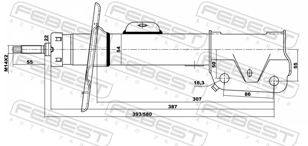Amortyzator przedni prawy do Ford Explorer  U5