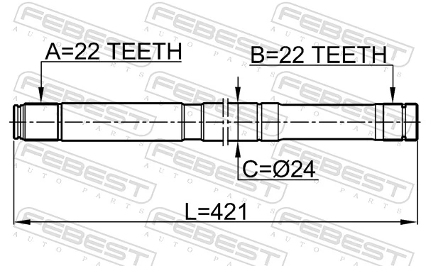 Półoś napędowa przednia lewa do Nissan Almera CLASSIC B10RS
