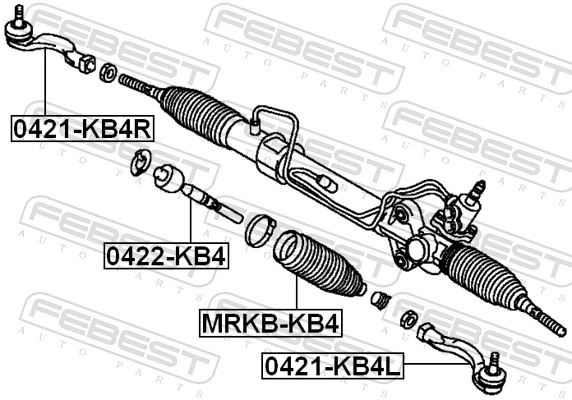 Do koszyka Końcówka drążka kierowniczego zewnętrzna Mitsubishi Pajero SPORT II KH
