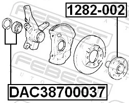 Piasta przednia do Hyundai Coupe I RD