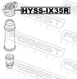 HYSSIX35R Febest Poduszka amortyzatora tylnego