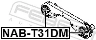 NABT31DM Febest Silentblock tylny (poduszka) reduktora mostu tylnego