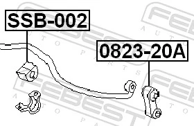Tuleja stabilizatora przedniego Subaru Legacy I sedana (BC) (1989 - 1994) cena, od 4,57 USD