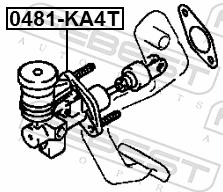 Do koszyka Cylinder sprzęgła główny Mitsubishi Pajero SPORT II KH