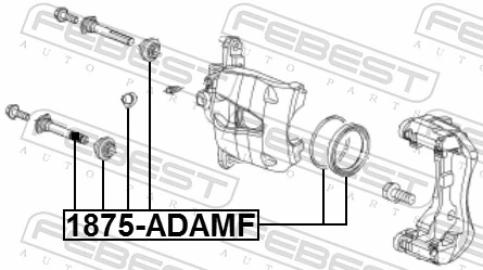 Zestaw naprawczy zacisku hamulcowego przedniego Renault (RVI) 7701208557 cena, od 8,30 USD