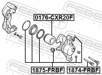 Zestaw naprawczy zacisku hamulcowego przedniego General Motors 97134716 cena, od 8,09 USD
