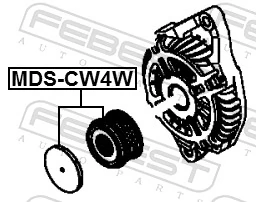 Koło pasowe alternatora do Mazda Premacy  CP