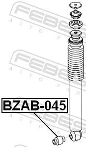 Silentblock amortyzatora tylnego do Mercedes E  S211
