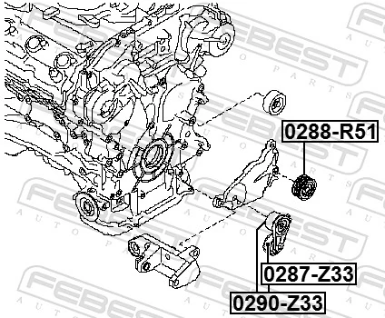 Rolka napinacza paska napędowego do Infiniti FX  S51