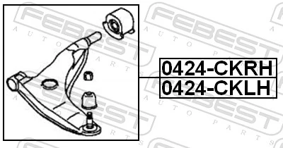Wahacz zawieszenia przedniego dolny lewy Polcar 523137 cena, od 59,57 USD