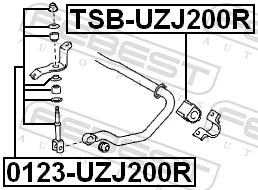 Do koszyka T1026 Polcar Łącznik stabilizatora tylnego